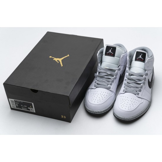 Air Jordan 1 Mid GS White Cement 554725-115 Air Jordan 1 Mid GS White Cement 554725-115