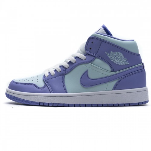 Nike Air Jordan 1 Mid Purple Aqua Blue 554725-500