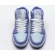 Nike Air Jordan 1 Mid Purple Aqua Blue 554725-500 Nike Air Jordan 1 Mid Purple Aqua Blue 554725-500