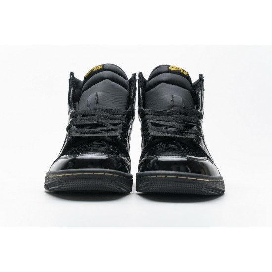 AIR JORDAN 1 HIGH OG 'BLACK GOLD' PATENT LEATHER 555088-032