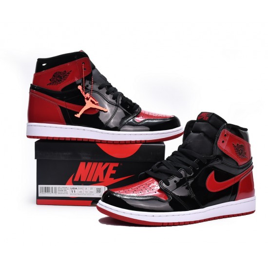 Air Jordan 1 High OG Bred Patent, 555088-063