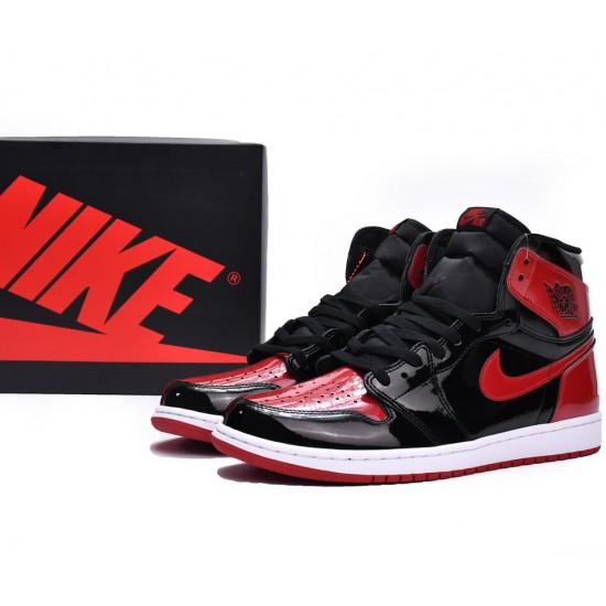 Jordan 1 Retro High OG Patent Bred Men's - 555088-063 - US