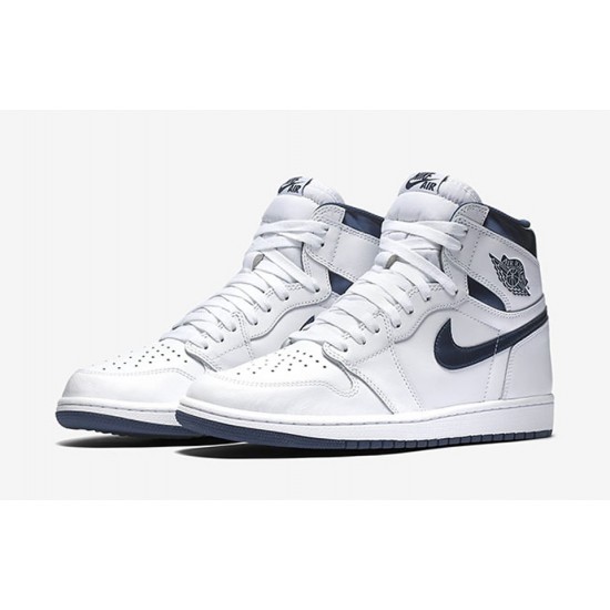 AIR JORDAN 1 RETRO HIGH OG 'METALLIC NAVY' 555088-106 AIR JORDAN 1 RETRO HIGH OG 'METALLIC NAVY' 555088-106