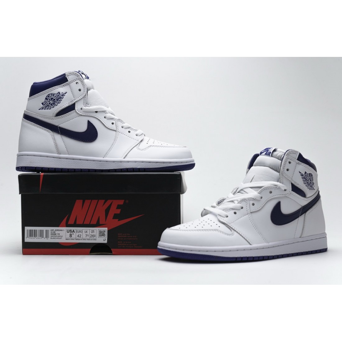 air jordan 1 high white purple