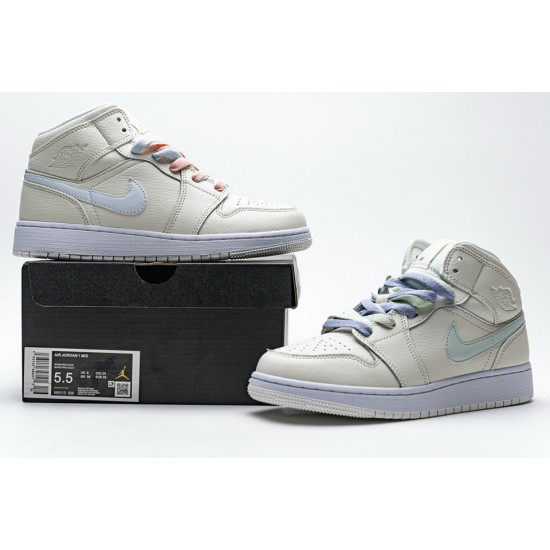 Nike Air Jordan 1 Mid GG Multi Color Swoosh 555112-035 Nike Air Jordan 1 Mid GG Multi Color Swoosh 555112-035