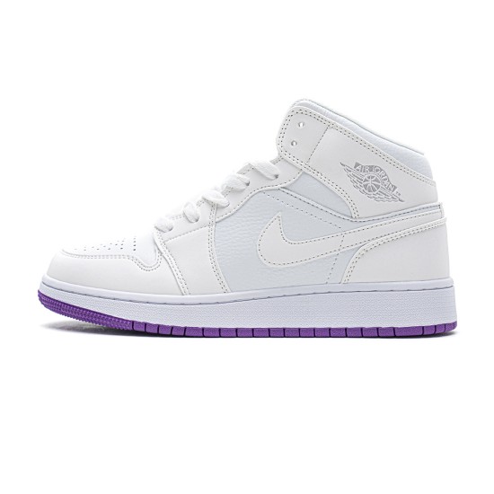 Nike Air Jordan 1 Mid SE White Fuchsia Blast 555112-100 Nike Air Jordan 1 Mid SE White Fuchsia Blast 555112-100