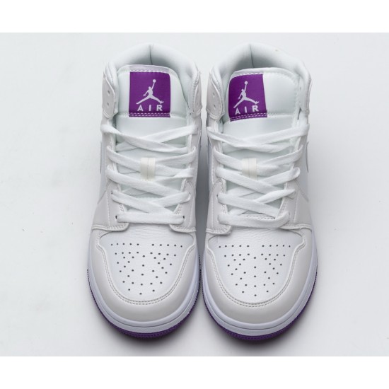 Nike Air Jordan 1 Mid SE White Fuchsia Blast 555112-100 Nike Air Jordan 1 Mid SE White Fuchsia Blast 555112-100