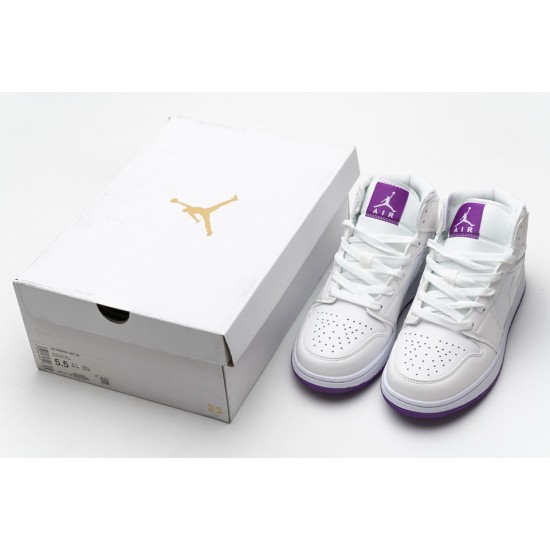 Nike Air Jordan 1 Mid SE White Fuchsia Blast 555112-100 Nike Air Jordan 1 Mid SE White Fuchsia Blast 555112-100