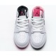 Nike Air Jordan 1 Mid White Black Hyper Pink 555112-106 Nike Air Jordan 1 Mid White Black Hyper Pink 555112-106