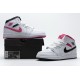 Nike Air Jordan 1 Mid White Black Hyper Pink 555112-106