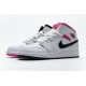 Nike Air Jordan 1 Mid White Black Hyper Pink 555112-106 Nike Air Jordan 1 Mid White Black Hyper Pink 555112-106