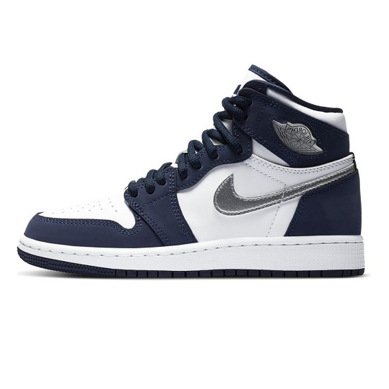 AIR JORDAN 1 HIGH OG CO.JP "MIDNIGHT NAVY" MENS DC1788-100 GS 575441-141 AIR JORDAN 1 HIGH OG CO.JP "MIDNIGHT NAVY" MENS DC1788-100 GS 575441-141