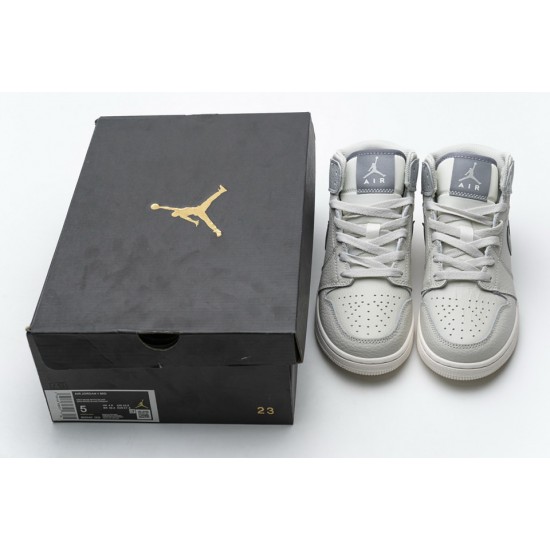 Air Jordan 1 Mid Light Bone Grey 582542-003 Air Jordan 1 Mid Light Bone Grey 582542-003