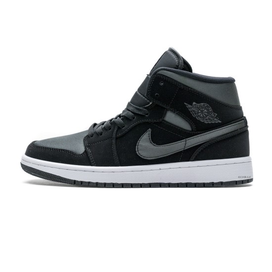 Air Jordan 1 Mid GS White Black Grey 852542-012