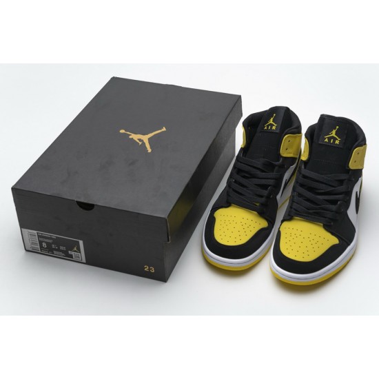 Nike Air Jordan 1 Mid SE Yellow Toe 852542-071 Nike Air Jordan 1 Mid SE Yellow Toe 852542-071