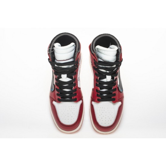 OFF-WHITE X AIR JORDAN 1 "CHICAGO" MENS GS AA3834-101 OFF-WHITE X AIR JORDAN 1 "CHICAGO" MENS GS AA3834-101
