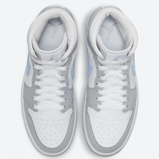 AIR JORDAN 1 MID WMNS Wolf Grey BQ6472-105 AIR JORDAN 1 MID WMNS Wolf Grey BQ6472-105