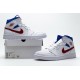 Nike Air Jordan 1 Mid SE White Blue Red BQ6472-164 Nike Air Jordan 1 Mid SE White Blue Red BQ6472-164