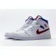 Nike Air Jordan 1 Mid SE White Blue Red BQ6472-164 Nike Air Jordan 1 Mid SE White Blue Red BQ6472-164