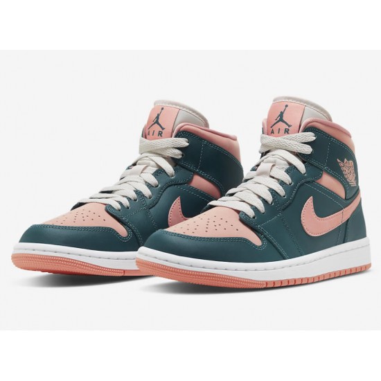 AIR JORDAN 1 MID 'DARK TEAL GREEN' WMNS 2022 BQ6472-308