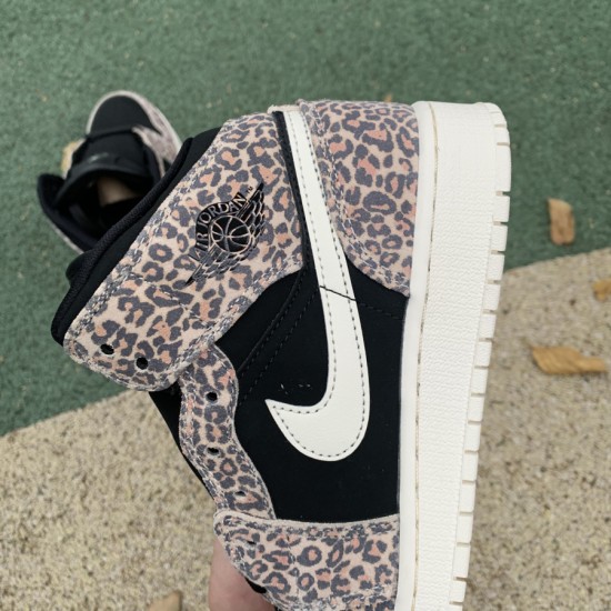 Nike AIR JORDAN 1 MID SE GS 'LEOPARD' BQ6931-021 Nike AIR JORDAN 1 MID SE GS 'LEOPARD' BQ6931-021