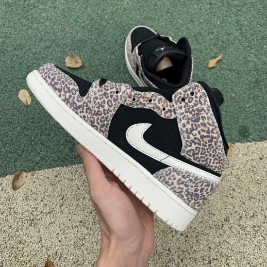 Nike AIR JORDAN 1 MID SE GS 'LEOPARD' BQ6931-021 Nike AIR JORDAN 1 MID SE GS 'LEOPARD' BQ6931-021