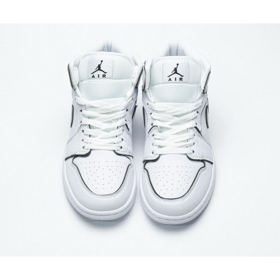 Air Jordan 1 Mid Iridescent Reflective White CK6587-100 Air Jordan 1 Mid Iridescent Reflective White CK6587-100
