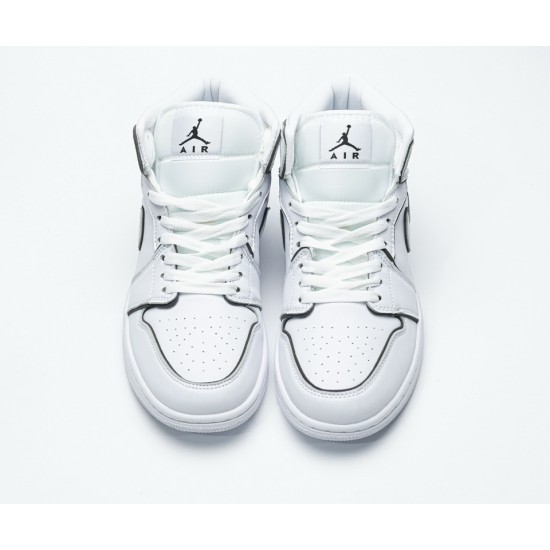 Air Jordan 1 Mid Iridescent Reflective White CK6587-100