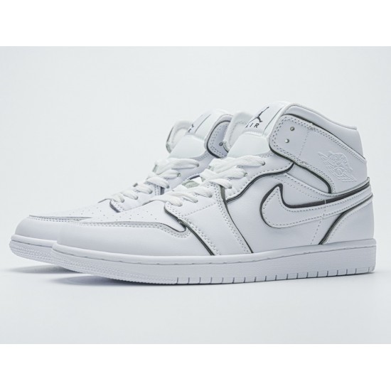 Air Jordan 1 Mid Iridescent Reflective White CK6587-100 Air Jordan 1 Mid Iridescent Reflective White CK6587-100