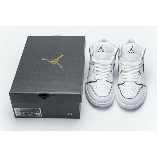 Air Jordan 1 Mid Iridescent Reflective White CK6587-100 Air Jordan 1 Mid Iridescent Reflective White CK6587-100