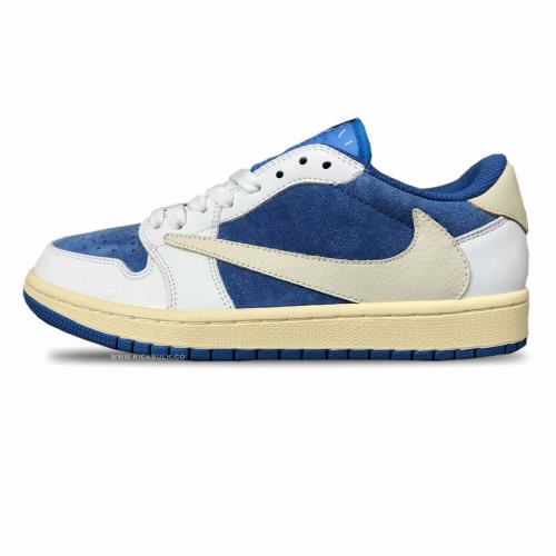 Travis Scott x Air Jordan 1 low Blue white CQ4277-212