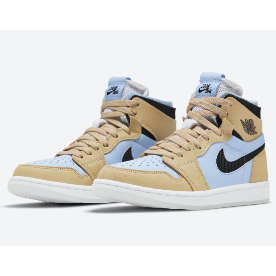 AIR JORDAN 1 HIGH ZOOM COMFORT HIGH WMNS 'PSYCHIC BLUE SESAME' CT0979-400 AIR JORDAN 1 HIGH ZOOM COMFORT HIGH WMNS 'PSYCHIC BLUE SESAME' CT0979-400