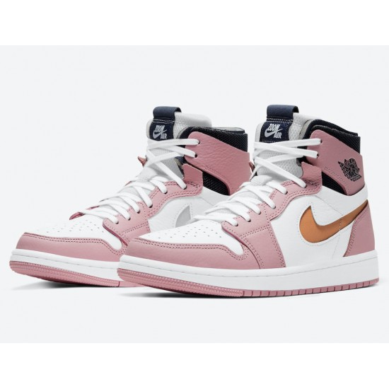 AIR JORDAN 1 HIGH ZOOM WMNS 'PINK GLAZE' CT0979-601 AIR JORDAN 1 HIGH ZOOM WMNS 'PINK GLAZE' CT0979-601