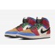 BLUE THE GREAT X AIR JORDAN 1 MID 'FEARLESS' CU2805-100 BLUE THE GREAT X AIR JORDAN 1 MID 'FEARLESS' CU2805-100