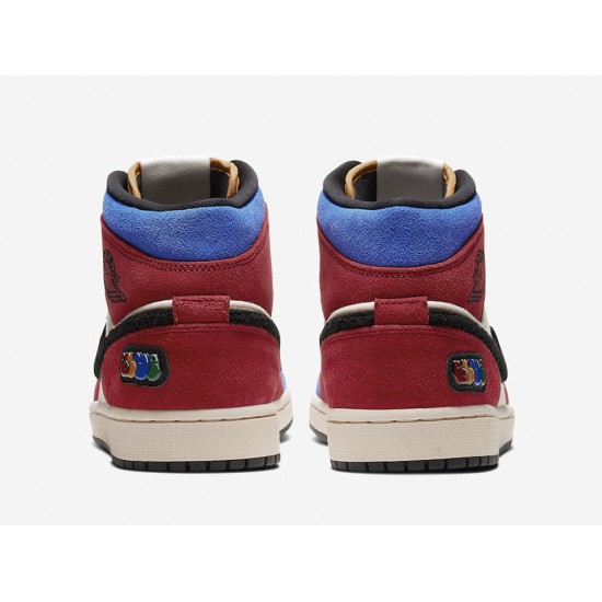 BLUE THE GREAT X AIR JORDAN 1 MID 'FEARLESS' CU2805-100 BLUE THE GREAT X AIR JORDAN 1 MID 'FEARLESS' CU2805-100