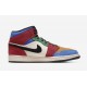 BLUE THE GREAT X AIR JORDAN 1 MID 'FEARLESS' CU2805-100 BLUE THE GREAT X AIR JORDAN 1 MID 'FEARLESS' CU2805-100