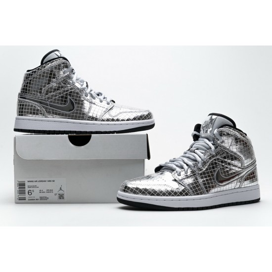 Nike Air Jordan 1 Mid SE 'Disco Ball' CU9304-001 Nike Air Jordan 1 Mid SE 'Disco Ball' CU9304-001