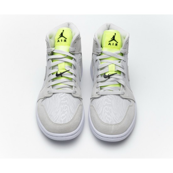 Nike Air Jordan 1 Mid Grey Ghost Green CV3018--001 Nike Air Jordan 1 Mid Grey Ghost Green CV3018--001