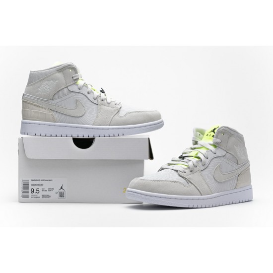 Nike Air Jordan 1 Mid Grey Ghost Green CV3018--001