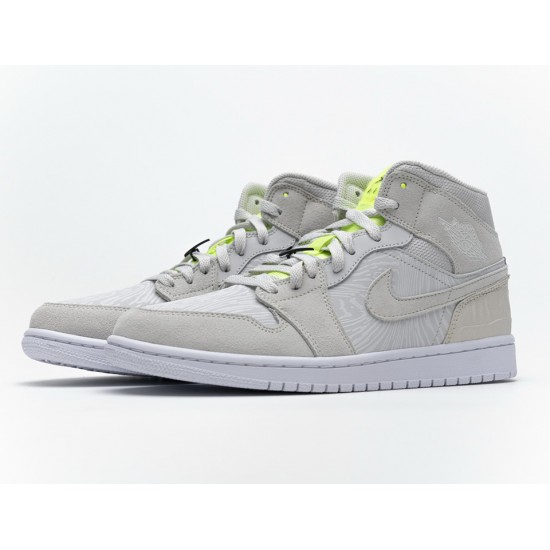 Nike Air Jordan 1 Mid Grey Ghost Green CV3018--001 Nike Air Jordan 1 Mid Grey Ghost Green CV3018--001