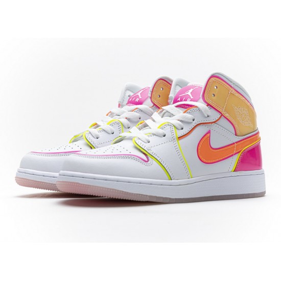Nike Air Jordan 1 Mid GS 'Edge Glow' CV4611-100 Nike Air Jordan 1 Mid GS 'Edge Glow' CV4611-100