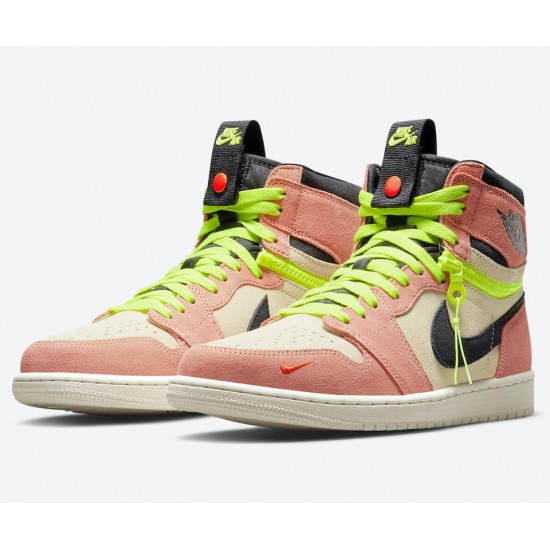 NIKE AIR JORDAN 1 HIGH SWITCH 'PINK VOLT' CW6576-800 NIKE AIR JORDAN 1 HIGH SWITCH 'PINK VOLT' CW6576-800