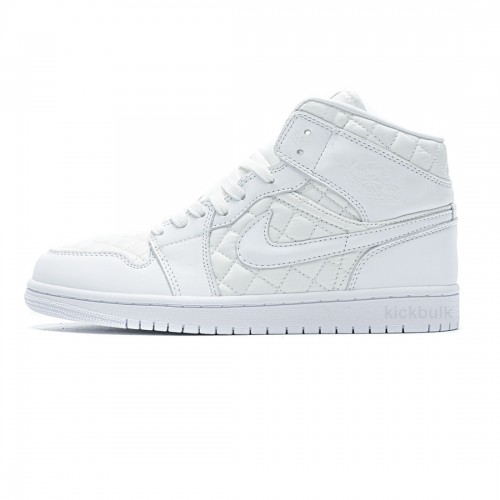 Air Jordan 1 Mid 'Quilted White' DB6078-100