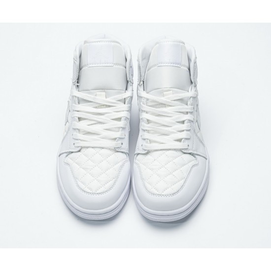 Air Jordan 1 Mid 'Quilted White' DB6078-100 Air Jordan 1 Mid 'Quilted White' DB6078-100