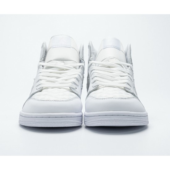 Air Jordan 1 Mid 'Quilted White' DB6078-100 Air Jordan 1 Mid 'Quilted White' DB6078-100