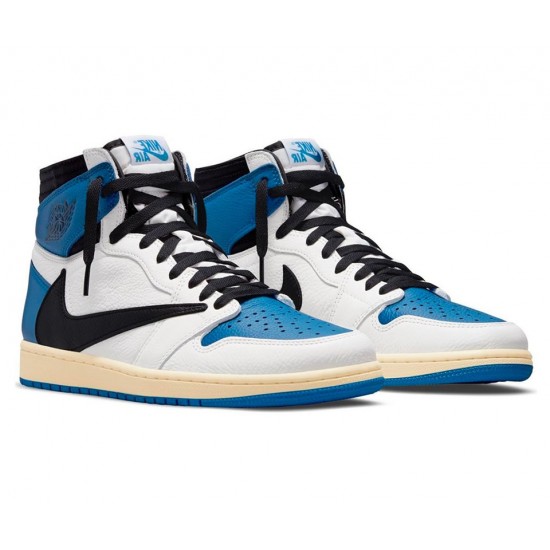  Jordan Mens Air Jordan 1 High OG SP DH3227 105 Travis Scott x  Fragment - Size 7.5