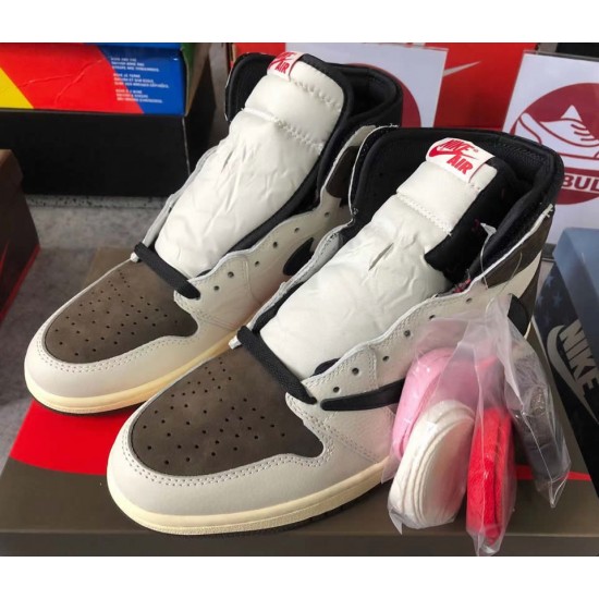 Travis Scott x Air Jordan 1 High 'Reverse Mocha' CD4487-100 Travis Scott x Air Jordan 1 High 'Reverse Mocha' CD4487-100