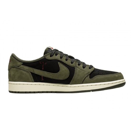 TRAVIS SCOTT X AIR JORDAN 1 LOW OG SP 'BLACK OLIVE' 2024 DM7866-002