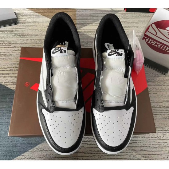 FRAGMENT DESIGN X TRAVIS SCOTT X AIR JORDAN 1 RETRO LOW BLACK WHITE DM7866-007