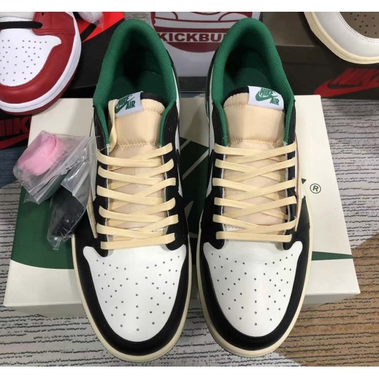 Travis Scott x Air Jordan 1 Retro Low Green Black White DM7866-128 Travis Scott x Air Jordan 1 Retro Low Green Black White DM7866-128